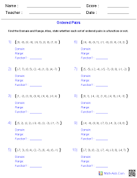 Walk through these inequalities worksheets to practice solving and graphing inequalities on a number line, completing inequality statements, and more. Algebra 1 Worksheets Domain And Range Worksheets