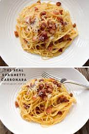 Have You Been Looking For An Authentic Italian Spaghetti Recipe Italian Spoon Offers A Quick Cabonara Recipes Best Carbonara Recipe Spaghetti Carbonara Recipe