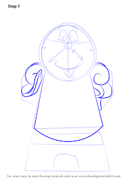 Learn How To Draw Cogsworth From Beauty And The Beast Beauty And The Beast Step By Beauty And The Beast Art Lumiere Beauty And The Beast Beauty And The Beast