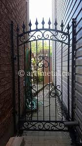 The random slants of the spokes add a quirky touch to the perfect symmetry of the modern design. Find Ornamental And Modern Iron Gate Designs In Toronto