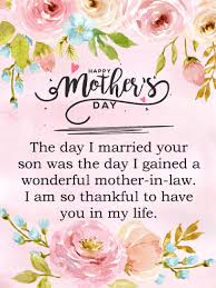 I Am Thankful Happy Mother S Day Card For Mother In Law Birthday Greeting Cards By Davia Happy Mother Day Quotes Happy Mothers Day Wishes Happy Mothers Day Sister