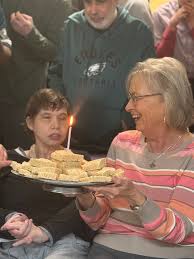 Today we celebrate Jessica Teague's 44th birthday! Jessica gathered with  friends at the Pathway Day Program this week for a special birthday party.  But God!