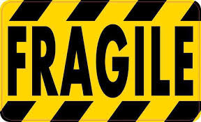 Black And Yellow Signs From Around The World 5in X 3in Fragile Magnet Stickertalk Stickers Black Letter Bumper Stickers