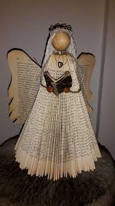 My Angel Made By Myself Old Book Bokbretting Bookfolding Bokvikning Artdupliagedelivre In 2020 Weihnachtsengel Basteln Dekoration Weihnachten Basteln Engel Basteln
