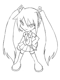 Color online with this game to color users coloring pages coloring pages and you will be . Printable Hatsune Miku Coloring Pages Anime Coloring Pages