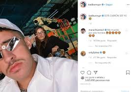 Bad bunny is on top of the world and breaking hearts. Bad Bunny First Published A Photo With His Unknown Girlfriend Teller Report
