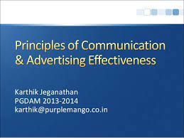 Principles Of Communication Advertising Effectiveness