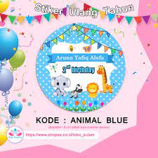 Jangan mudah nangis lagi ya. Birthday Card Stiker Ulang Tahun Stiker Aqiqah Anak Label Stiker Ulang Tahun Shopee Indonesia