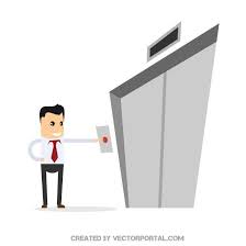 Businessman Waiting For An Elevator Vector Image Vector Free Free Vector Graphics Free Vector Images