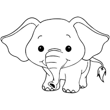 Gambar mewarnai binatang gajah gambar mewarnai. Gambar Mewarnai Anak Gajah Gambar Hewan Hewan Gajah