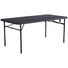 5 out of 5 stars. Mainstays 4 Fold In Half Adjustable Table Rich Black Walmart Com Walmart Com