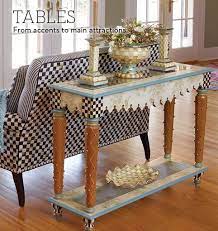 Every table needs an element of mackenzie childs. Mackenzie Childs Handcrafted Tables Large Or Small At Mackenzie Childs Mackenzie Childs Furniture Furniture Whimsical Furniture
