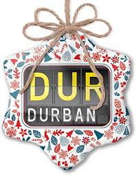Bad news for you, you need to do a lot of things to get started on elver. Amazon Com Neonblond Christmas Ornament Dur Airport Code For Durban Red White Blue Xmas Home Kitchen