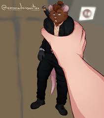 Fat rat being grabbed