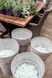 The foam will reduce the overall weight of your planter, enabling you to move it around for best sun exposure. The Best Tip For Filling Large Outdoor Planters Large Outdoor Planters Outdoor Planters Flower Pots Outdoor
