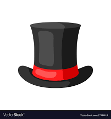 Illustration Of Black Top Hat Accessory For Festival And Party Download A Free Preview Or High Quality Adobe Il Hat Vector Black Top Hat Boutique Logo Design