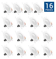Can housing and installs quickly. 16 Pack 5 Inch Compatible 4000k Hyperikon 6 Inch Led Downlight Daylight Glow 14w Retrofit Led Recessed Lighting Fixture Energy Star Led Ceiling Light 75w Replacement Dimmable Cri94 Electrical Tools Home