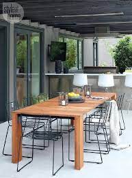43 Outdoor Dining Sets For The Ideal Meal On Your Backyard Modern Outdoor Dining Table Modern Outdoor Dining Chairs Outdoor Dining Table