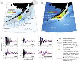 The fault responsible was the aleutian megathrust, a reverse fault caused by a compressional force. A Perfect Tsunami