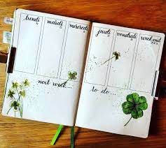 Drayton 259 Nolan Four Leaf Clover Bullet Journal Four Leaf Clover Clover Leaf