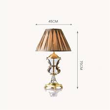 Portable illuminators as well as arbiters of style, table lamps are a great way to solidify an ensemble's aesthetic. Luxury Nordic Led Crystal Table Lamp Copper Bedroom Bedside Lighting Decorative Led Table Li Ghts Cloth Lamp Shade Desk Lamps Luminaire Nordic Led Crystal Table Lamp Copper Bedroom Bedside Lighting Decorative Led Table
