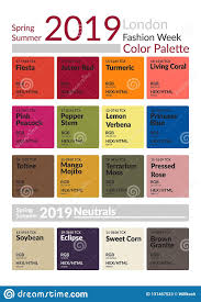 Illustration About Palette Fashion Colors Guide With Named Color Swatches Fashion Color Trend Illustr Color Trends Fashion London Summer Fashion Color Trends