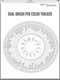 Tombow Color Chart Tombow Dual Brush Pen Brush Pen