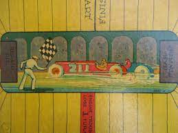 Antique Vintage 1920s Auto Race Milton Bradley Toy Car Board Game 4882 1937420380