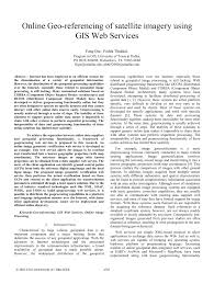 PDF) Online Geo-referencing of satellite imagery using GIS Web services