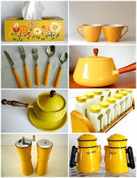 Home Decor The Shopbug Retro Kitchenware Retro Kitchen Yellow Kitchen