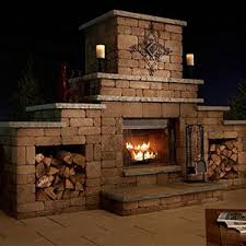 Grand Stone Outdoor Fireplace Kit Fireplace Kits Outdoor Wood Burning Fireplace Backyard Fireplace