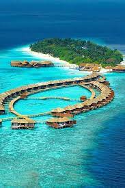 Lily Beach Resort In The Maldives Maladewa Pantai Pemandangan