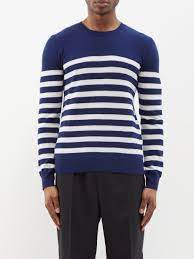 Navy Ismale striped merino-wool sweater | A.P.C. | MATCHESFASHION US