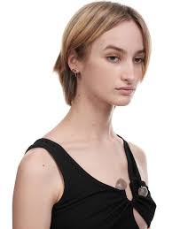 Mini Stellar Earrings (AO-183030-SIENA-BROWN-CHROME)