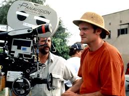 Four years after reservoir dogs, tarantino released 'pulp fiction' which is arguably his greatest success; Quentin Tarantino Pulp Fiction On Set Little White Lies