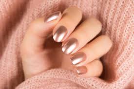 35 startling nail designs with diamonds; 15 Rose Gold Manicure Ideas To Experiment With