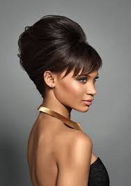 How To Backstage Sleek And Chic Beehive Beehive Hairstyles Hair Styles Short Hair Styles Easy