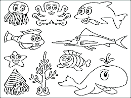 Ocean Animal Printouts Luxury Realistic Ocean Animals Coloring Ocean Coloring Pages Animal Coloring Pages Sea Life Animals