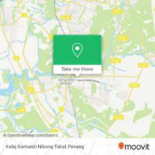 The majority of chinese who live here speak teowchew instead of the hokkien, which is commonly used on penang island. å¦‚ä½•åå…¬äº¤æˆ–ç«è½¦åŽ»pulau Pinangçš„kolej Komuniti Nibong Tebal Moovit