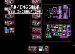 مخططات شبكات مياه انذرات الحرائق Pccc اوتوكاد Dwg