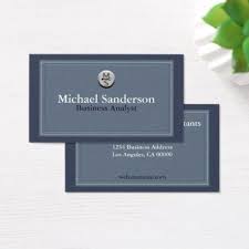 Professional Elegant Modern Logo Blue Bordered Business Card Zazzle Com Modern Logo Business Cards Elegant Professional Business Cards