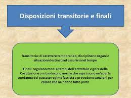 Le disposizioni transitorie e finali della costituzione sono diciotto; La Costituzione Italiana 60 Anni Ma Non Li Dimostra Ppt Scaricare