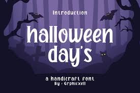 Download Halloween Day S Font In Fonts On Yellow Images Creative Store PSD Mockup Templates