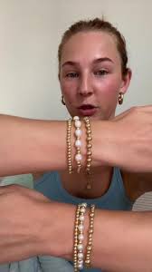 E Newton Stack Bracelets Stretching