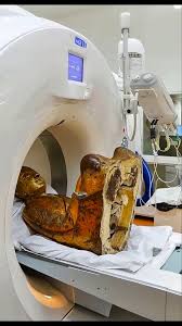 A stunning discovery has fascinated researchers after a CT scan of an  ancient Buddha statue revealed something completely unexpected inside.  Hidden within the statue was the mummified body of a monk who