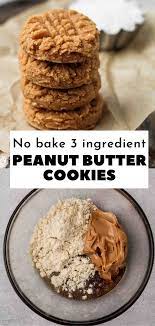 No Bake 3 Ingredient Peanut Butter Cookies Lifestyle Of A Foodie Recipe In 2021 Peanut Butter Cookies Butter Cookies Food
