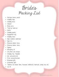 Printable Bride S Packing List Etsy Wedding Day Checklist Wedding Planning Tips Wedding Planner Printables