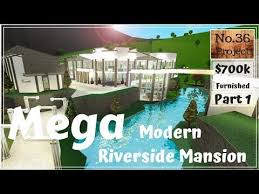See more ideas about house layouts, home building design, house blueprints. Roblox Bloxburg Mega Modern Riverside Mansion Speed Build Part 1 Youtube Riverside House Diy House Plans Mansions