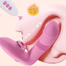 Remote Control Telescopic Wearable Sucking Vibrator