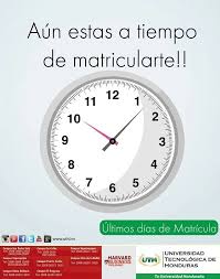 Aun Estas A Tiempo De Matricularte No Pierdas Esta Oportunidad Uth Honduras Wall Clock